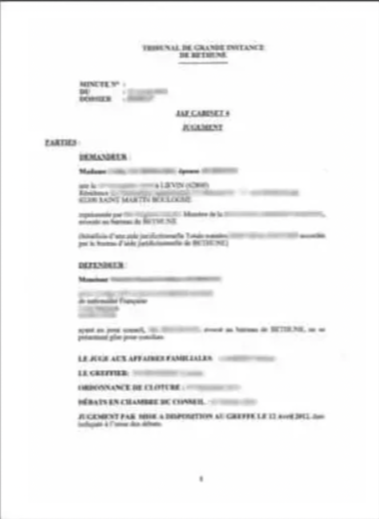 Traduction jugement assermentée