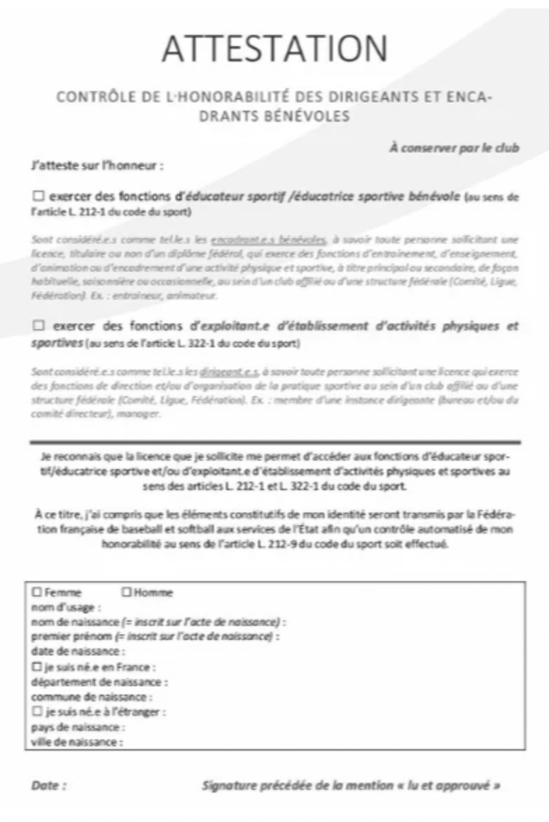 Traduction attestation